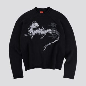BLACK LOSTBEAST KNITWEAR